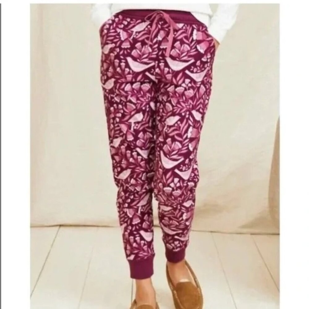 Garnet Hill NWOT Organic Pima Cotton Flannel Joggers Size S
